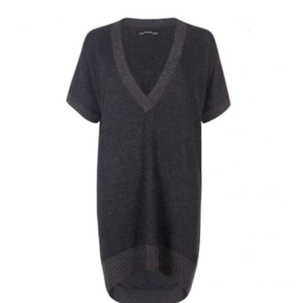 ALL SAINTS Rosiere sweater dress charcoal gray